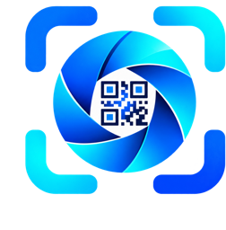 Símbolo oficial SmartScann: marco de escaneo, lente y pupila QR